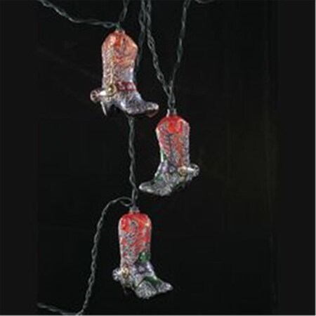 Kurt S. Adler 10-Light Boots with Glitter Indoor Light Set UL1943